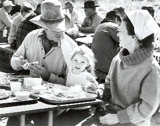 CHUCK,HOLLY & LYDIA ON THE SET OF WILL PENNY