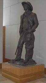 WILL PENNY STATUE IN THE COWBOY HALL OF FAME