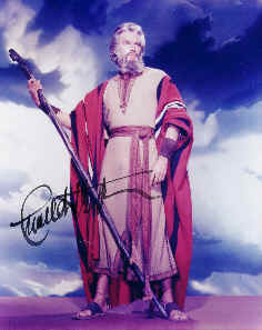 CHUCK AS MOSES: AUTOGRAPHED