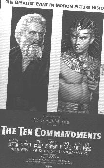 POSTER FOR THE TEN COMMANDMENTS (1956)