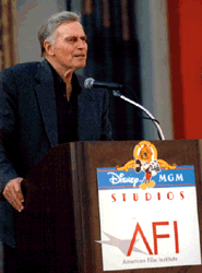 CHUCK SPEAKING AT THE DEDICATION OF THE AFI SHOWCASE 