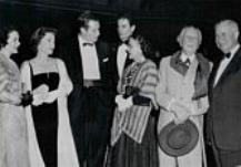 CHUCK & LYDIA ARRIVING WITH FRIENDS AT THE OSCARS-'59