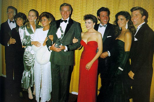 CHUCK WITH COLBY CAST AT THE PEOPLE'S CHOICE AWARDS ('95)